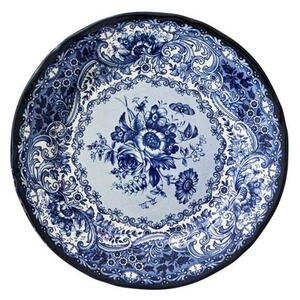 Old England Vassoio Tondo in Porcellana Blu