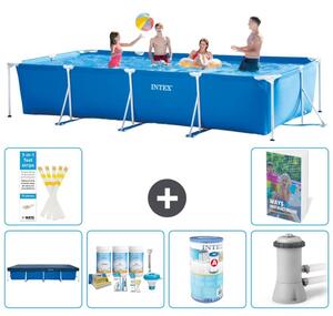 Piscina fuori terra rettangolare - 450x220x84 cm - composta da 5 elementi, modello S34