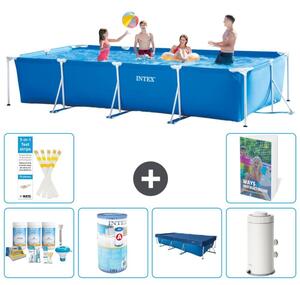 Piscina fuori terra rettangolare - 450x220x84 cm - 5 pezzi - Modello S147