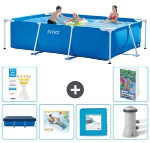 Piscina fuori terra rettangolare - 300x200x75 cm - composta da 5 elementi, modello S129