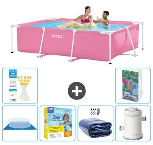 Piscina fuori terra rettangolare - 220x150x60 cm - composta da 5 elementi, modello S71
