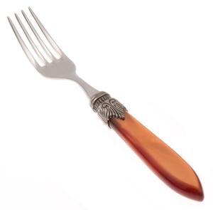 Forchetta Frutta Set 6 pz Laura Posate Colorate Madreperlate Arancio