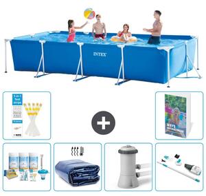 Piscina fuori terra rettangolare - 450x220x84 cm - composta da 5 elementi, modello S165