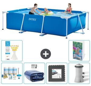 Piscina fuori terra rettangolare - 300x200x75 cm - composta da 5 elementi, modello S59