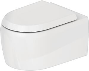 WC suspendu Duravit Collection One, à fond creux, 385x570x360mm, sortie : horizontale, rimless, fixation cachée, 2583090000, 2583090000