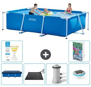 Piscina fuori terra rettangolare - 300x200x75 cm - composta da 5 elementi - modello S154