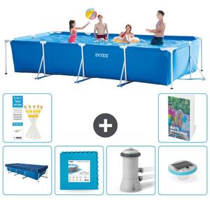 Piscina fuori terra rettangolare - 450x220x84 cm - composta da 5 elementi, modello S174