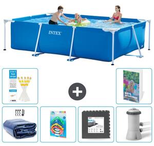 Piscina fuori terra rettangolare - 300x200x75 cm - Struttura in 5 parti, modello S3