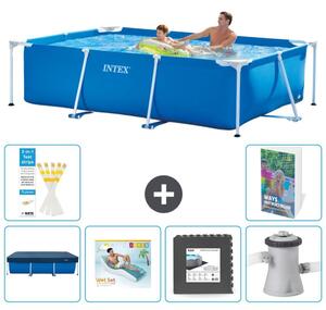 Piscina fuori terra rettangolare - 260x160x65 cm - composta da 5 elementi - modello S49