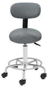 Sedia da ufficio con seduta imbottita - Sedia da lavoro regolabile in altezza - Altezza seduta regolabile da 45 a 59 cm - Portata massima di 150 kg - Rotazione a 360° - Seduta imbottita in poliuretano - Colore: grigio