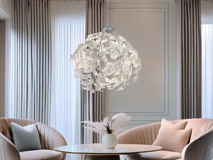 Insolita lampada a sospensione a LED con paralume a foglia Ø38cm per il tavolo da pranzo