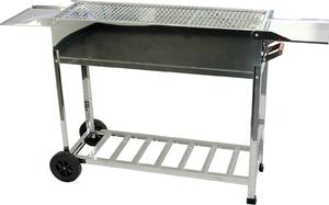 Walexo family barbecue Mangal con rotelle e supporto Kasan