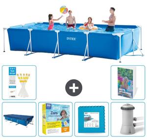 Piscina fuori terra rettangolare - 450x220x84 cm - composta da 5 elementi, modello S44