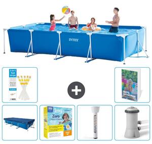 Piscina fuori terra rettangolare - 450x220x84 cm - composta da 5 elementi, modello S18