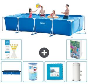 Piscina fuori terra rettangolare - 450x220x84 cm - Struttura in 5 parti, modello S80