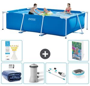 Piscina fuori terra rettangolare - 300x200x75 cm - composta da 5 elementi, modello S81