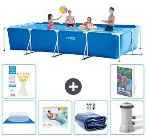Piscina fuori terra rettangolare - 450x220x84 cm - 5 pezzi - Modello S171