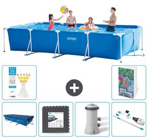 Piscina fuori terra rettangolare - 450x220x84 cm - composta da 5 elementi, modello S88