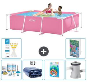 Piscina fuori terra rettangolare - 220x150x60 cm - composta da 5 elementi, modello S108