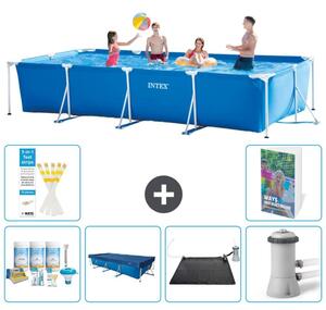 Piscina fuori terra rettangolare - 450x220x84 cm - 5 pezzi - Modello S110