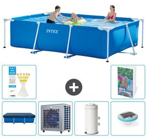 Piscina fuori terra rettangolare - 300x200x75 cm - composta da 5 elementi, modello S1