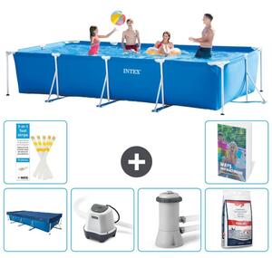 Piscina fuori terra rettangolare - 450x220x84 cm - composta da 5 elementi - modello S127