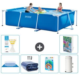Piscina fuori terra rettangolare - 300x200x75 cm - composta da 5 elementi - modello S123