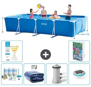 Piscina fuori terra rettangolare - 450x220x84 cm - composta da 5 elementi, modello S160