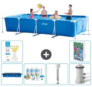 Piscina fuori terra rettangolare - 450x220x84 cm - composta da 5 elementi, modello S52
