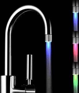 Set da 2 rubinetti a LED con regolatore di temperatura a 3 colori, rubinetti per cucina e bagno