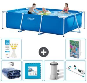 Piscina fuori terra rettangolare - 300x200x75 cm - composta da 5 elementi, modello S145