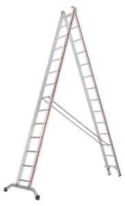 Scala multiuso Hymer con traversa curva, 2x14 pioli