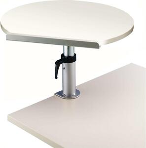 MAUL scrivania regolabile in altezza con base a morsetto 56,5 x 60 x 50 cm bianco