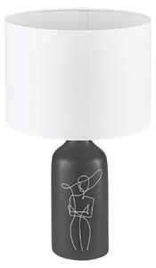 Lampada Da Tavolo Vintage Vinoza Vetroceramica Nero 1 Luce E27