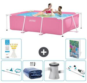 Piscina fuori terra rettangolare - 220x150x60 cm - composta da 5 elementi - modello S149