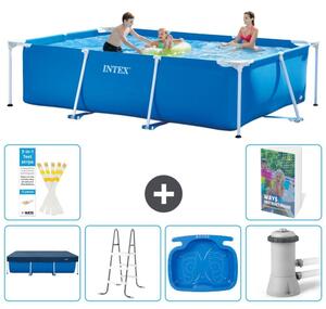 Piscina fuori terra rettangolare - 300x200x75 cm - composta da 5 elementi, modello S140