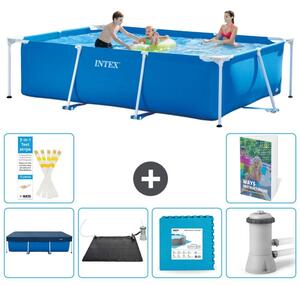 Piscina fuori terra rettangolare - 300x200x75 cm - composta da 5 elementi, modello S99
