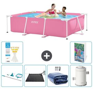 Piscina fuori terra rettangolare - 220x150x60 cm - composta da 5 elementi, modello S61
