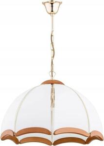 Lampada a sospensione SIKORKA bianco-oro 3xE27x15W in metallo, dimensioni: 77x46x46 cm, IP20, Alfa