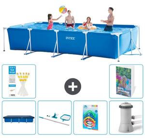 Piscina fuori terra rettangolare - 450x220x84 cm - composta da 5 elementi, modello S125