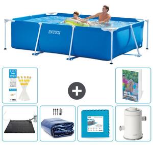 Piscina fuori terra rettangolare - 260x160x65 cm - composta da 5 elementi, modello S166