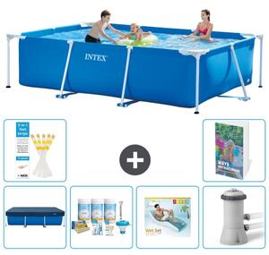 Piscina fuori terra rettangolare - 300x200x75 cm - composta da 5 elementi - modello S172