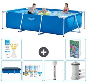 Piscina fuori terra rettangolare - 300x200x75 cm - composta da 5 elementi, modello S52
