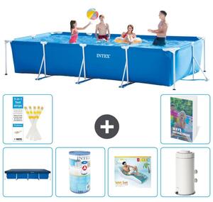 Piscina fuori terra rettangolare - 450x220x84 cm - composta da 5 parti - modello S113