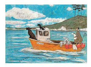 Stampe d'arte Sam Toft - Dogger Fisher Light Vessel Automatic, (50 x 40 cm)