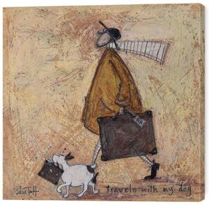 Quadro su tela Sam Toft - Travels with the Dog, (40 x 40 cm)