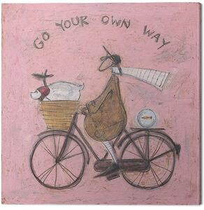 Quadro su tela Sam Toft - Go Your Own Way, (30 x 30 cm)