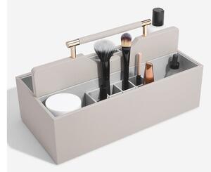 Organizer da bagno marrone chiaro per cosmetici Supersize - Stackers