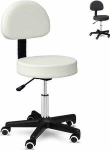 Sgabello Lux per ufficio - bianco