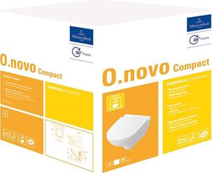 Villeroy & Boch Combi-Pack O.NOVO incl. WC sospeso profondo e sedile WC bianco